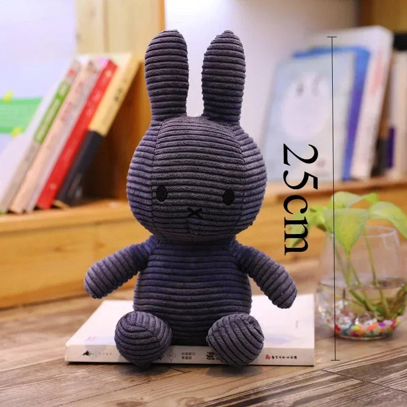 FanzyMarket plush bunny doll, 25cm green cotton soft toy for babies and kids, perfect for nursery decor and Easter gift.