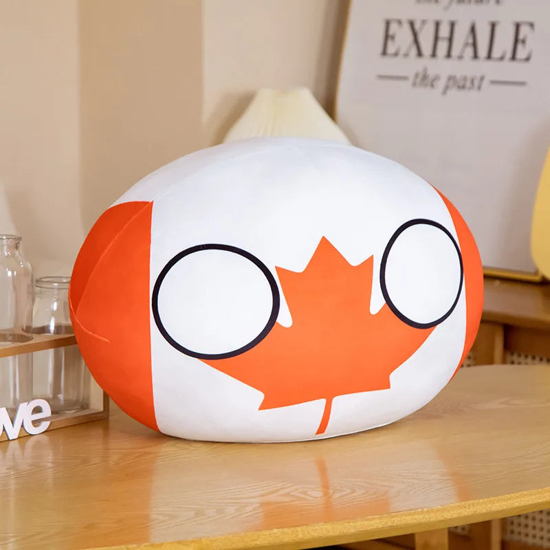 Polandball Countryball plush keychain by FanzyMarket, 10cm stuffed toy with 70 designs, ideal for kids and collectors.