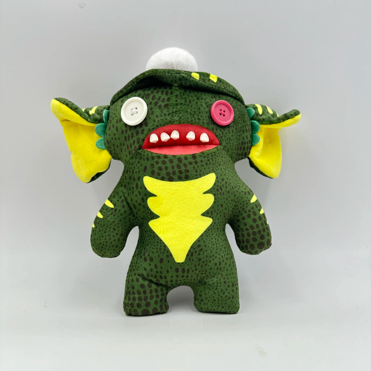 FanzyMarket Budgie Monster plush toy, 8.7-inch soft, quirky ugly collectible plush for children and plush toy collectors.
