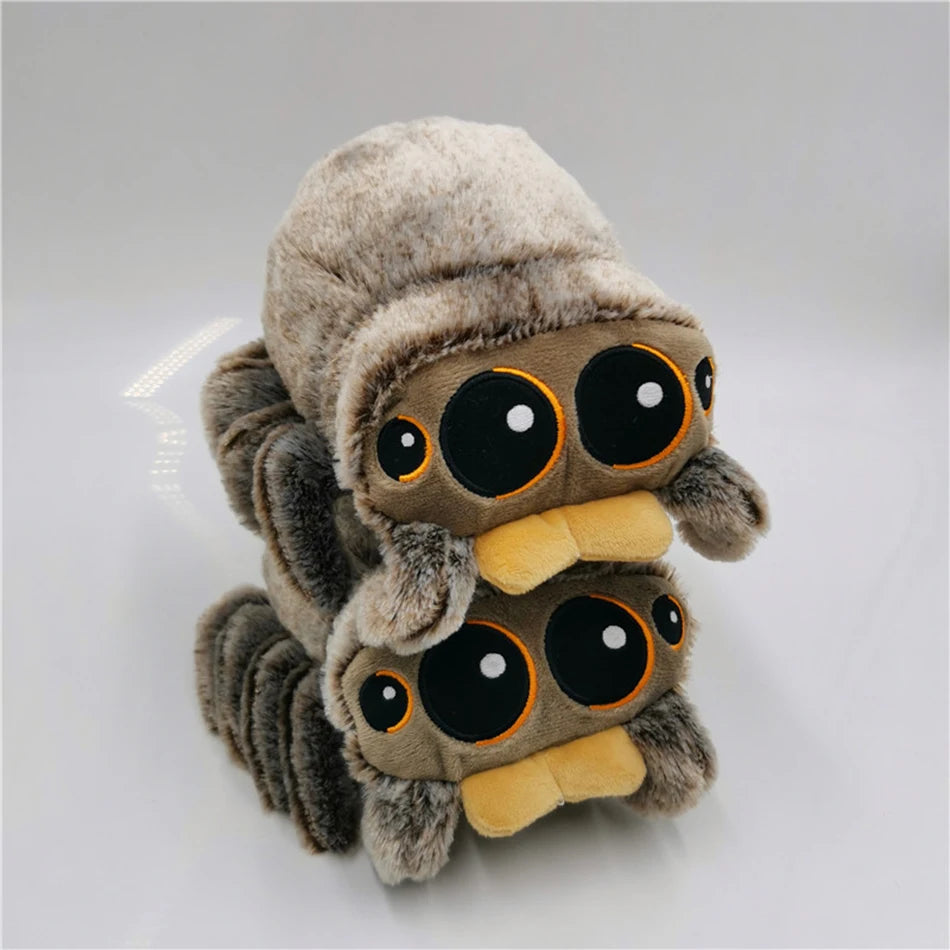Black Spider Plush Pillow by FanzyMarket, soft stuffed animal toy perfect for kids and anime-themed room decor.