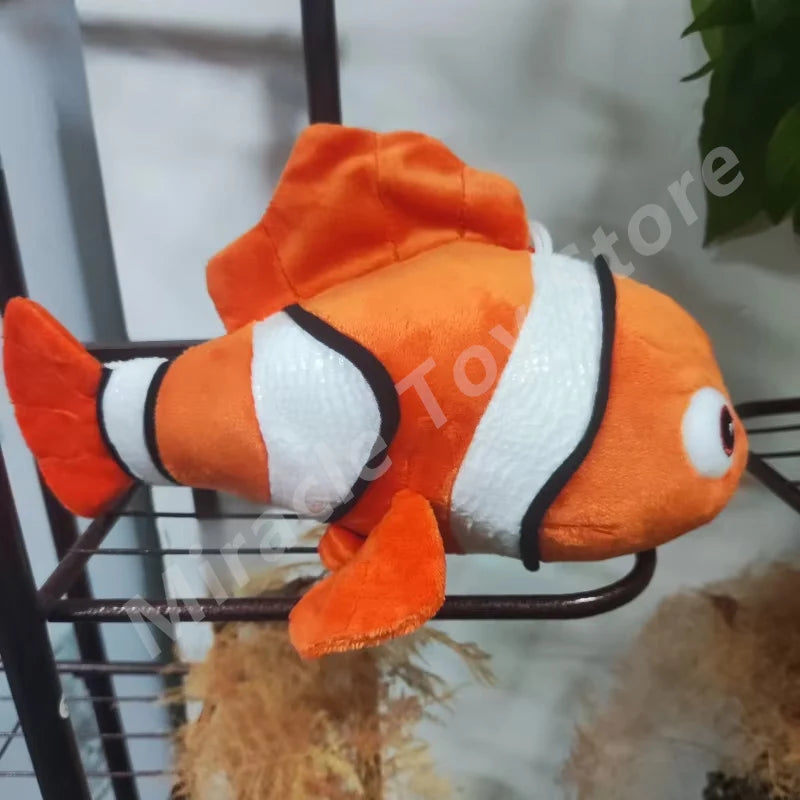 FanzyMarket Kawaii Fish Plush Toy featuring Marlin, Nemo, and Dory, soft stuffed doll pillow, 25cm, movie-inspired gift for kids
