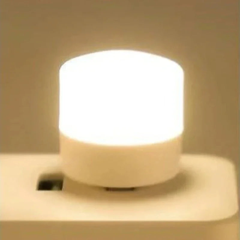 FanzyMarket mini USB night lights in warm and white LED, portable plug-in lamps for eye protection, 3-5 pack, ideal for reading or decor.