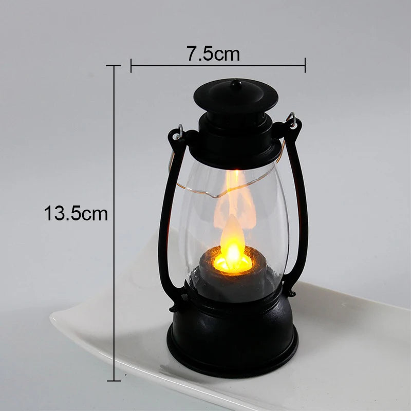 FanzyMarket Calcifer flameless LED night light resembling a retro cartoon kerosene lamp, decorative bedside illumination.