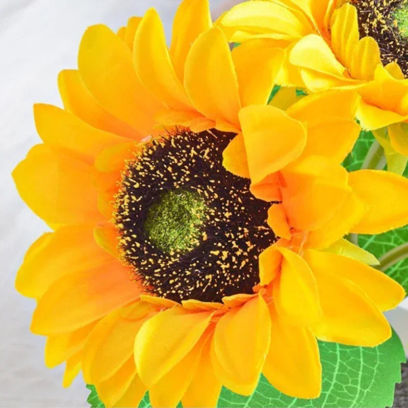 Rechargeable Sunflower LED night light by FanzyMarket featuring warm light and 3 LEDs, ideal for bedside table decor and lighting.