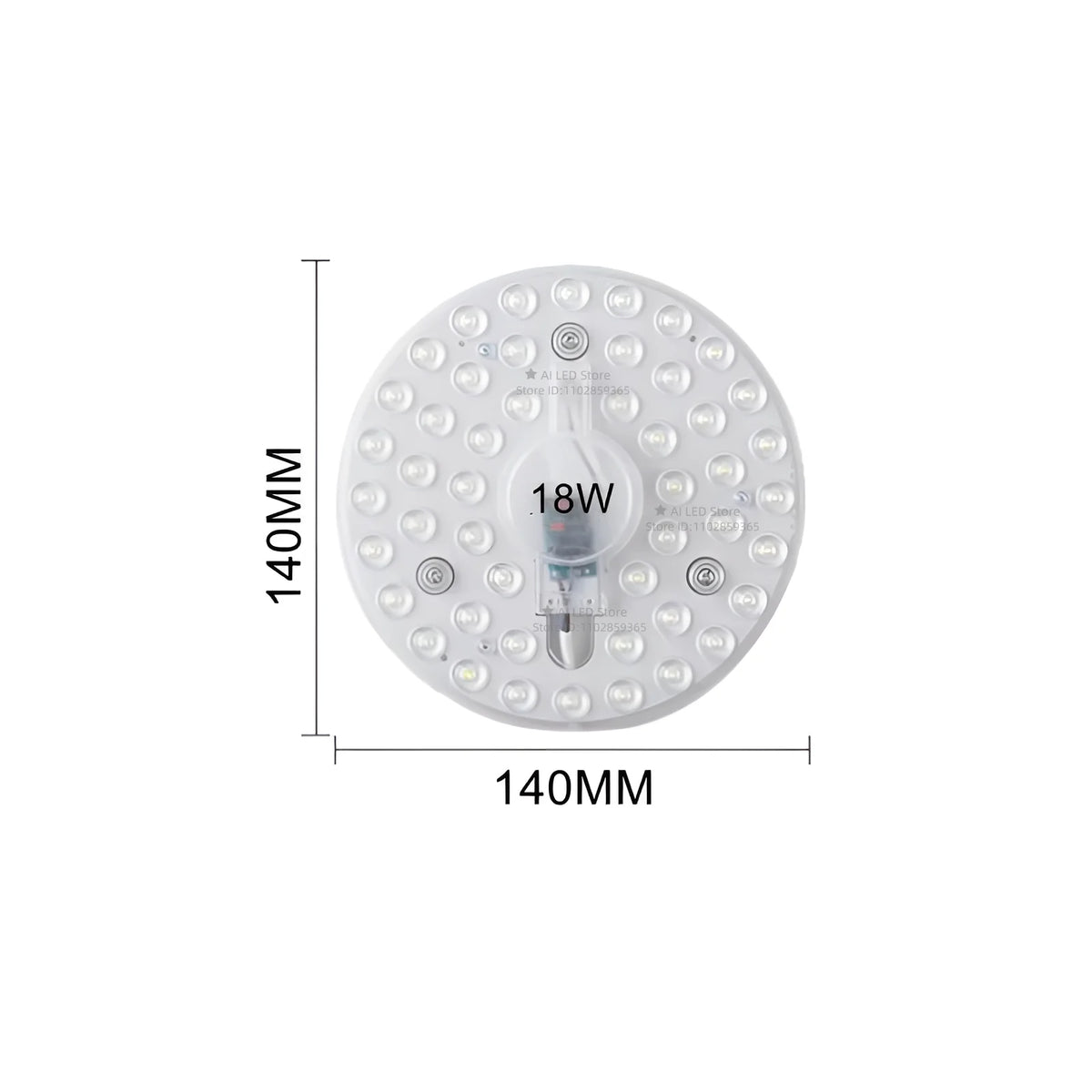 FanzyMarket round LED panel ceiling light, 24W cold white, circular flush mount lamp for modern home lighting, AC 220-240V.