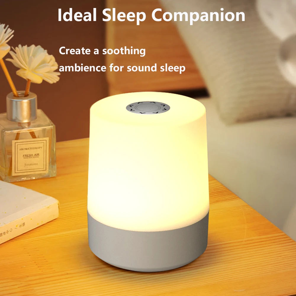 FanzyMarket LED touch night light with remote, USB rechargeable, 3-color dimmable bedside table lamp for bedroom decor.
