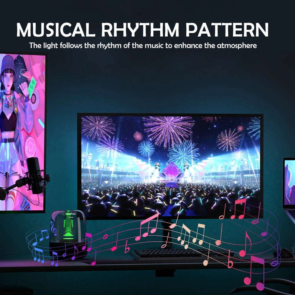 FanzyMarket RGB monitor backlight LED strip with app and music sync, ideal for gaming, PC, and room decor ambient lighting.
