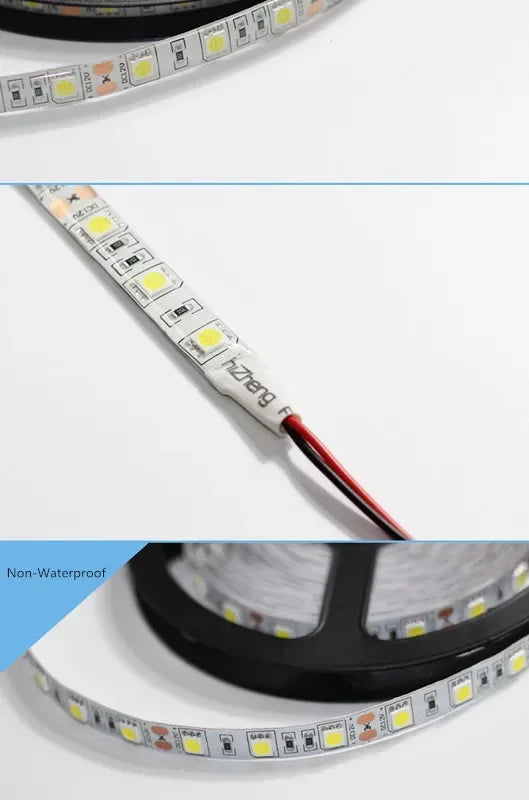 FanzyMarket 5V USB LED strip light in warm and cool white, waterproof, flexible 1m to 5m LED tape for TV backlighting.