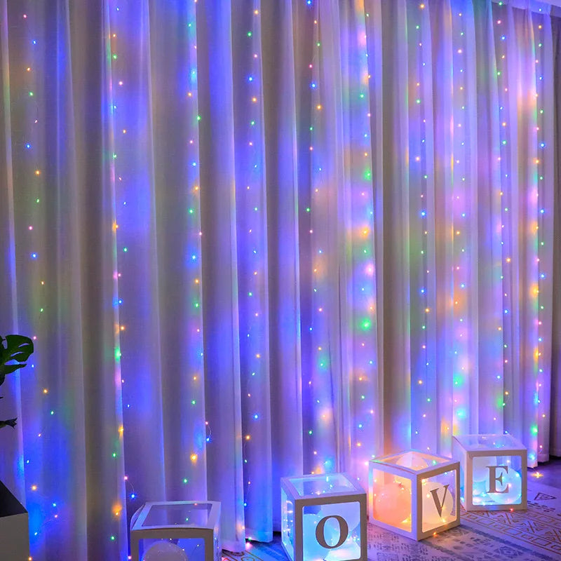 LED Curtain String Lights (USB Powered) — string & fairy lights