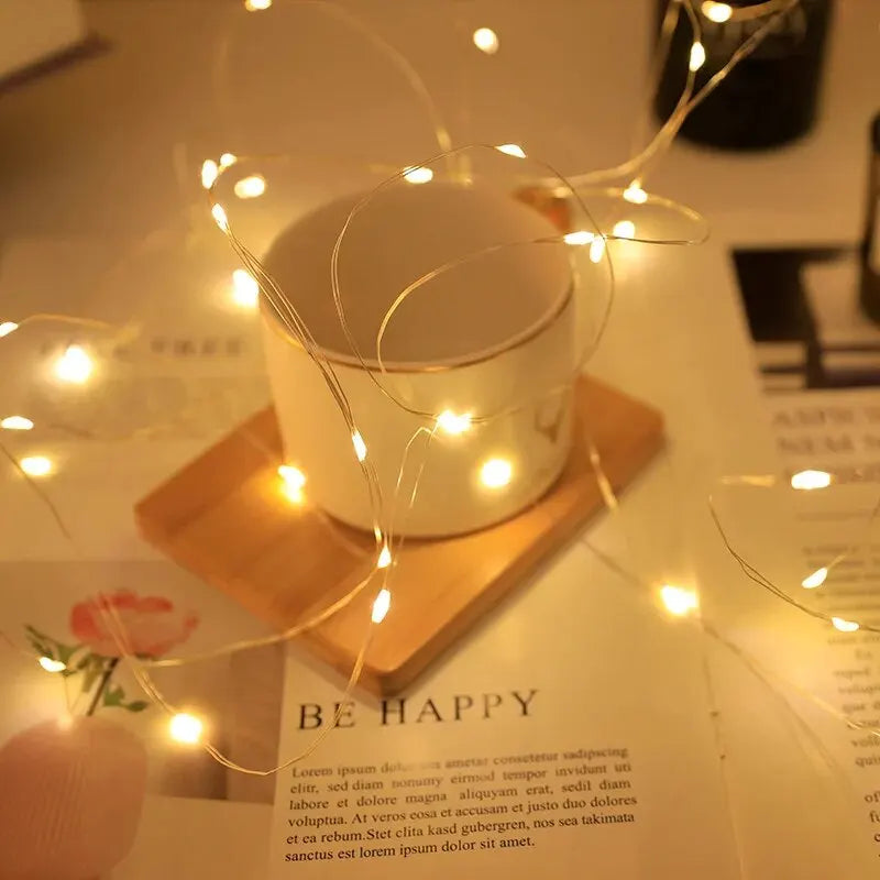USB 5M (16.4 ft) Silver Wire Fairy Lights