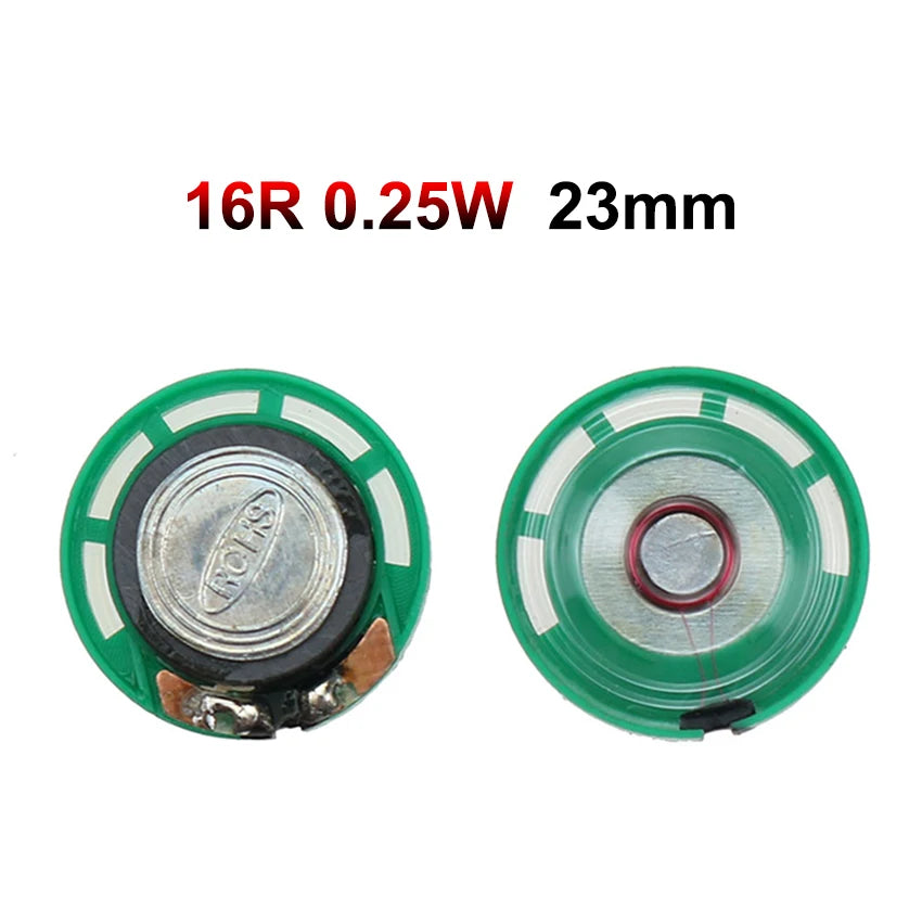 FanzyMarket horn loudspeaker drivers, 2-pack, 8Ω, 16Ω, 32Ω, 20-40mm diameter, compact electronic audio speakers.