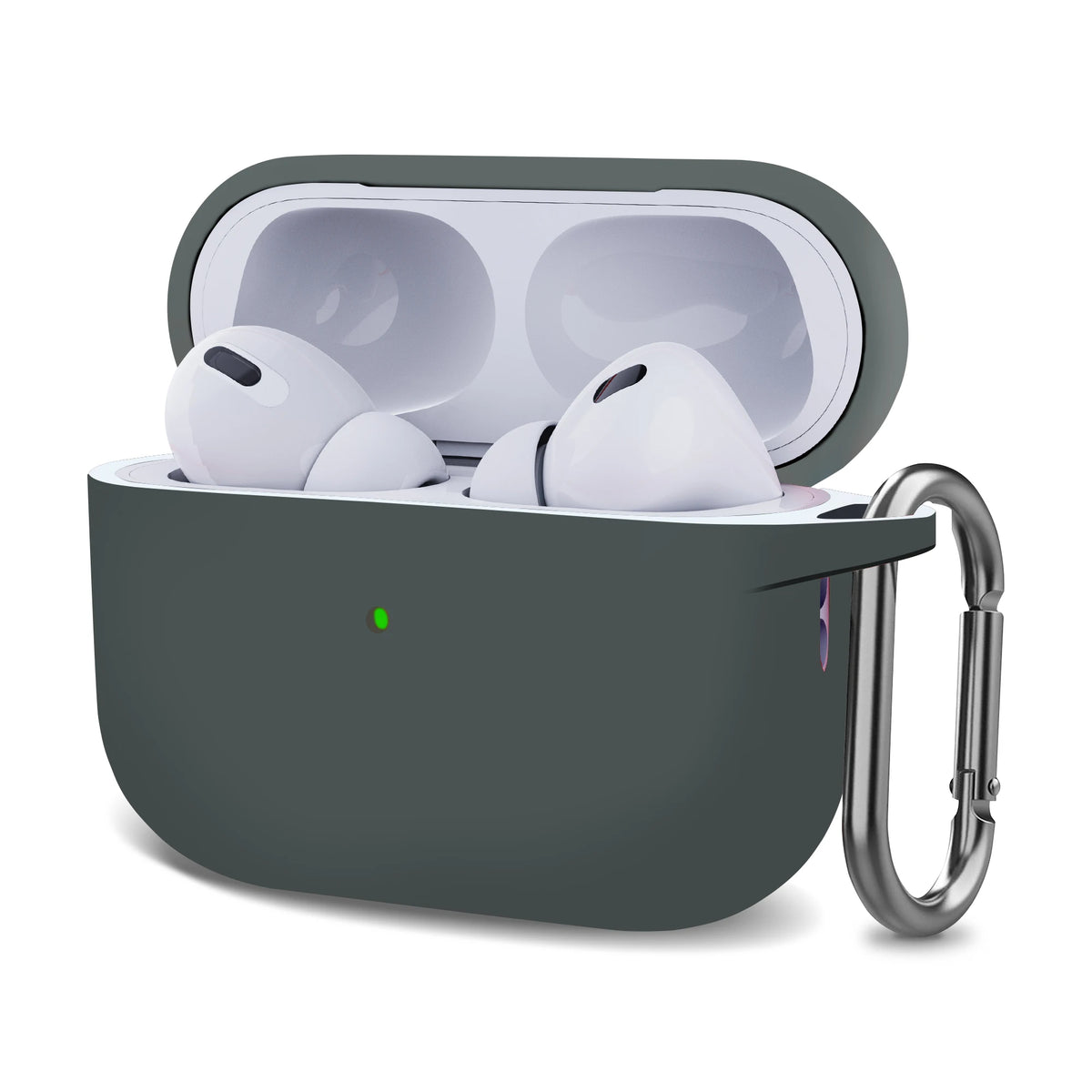 FanzyMarket silicone earbud charging case cover made of soft, shockproof TPU for true wireless earbuds protection.