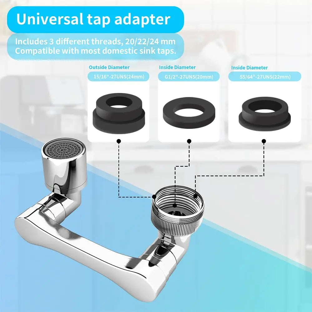 Dual-Mode Swivel Aerator for Kitchen & Bathroom — bathroom & plumbing