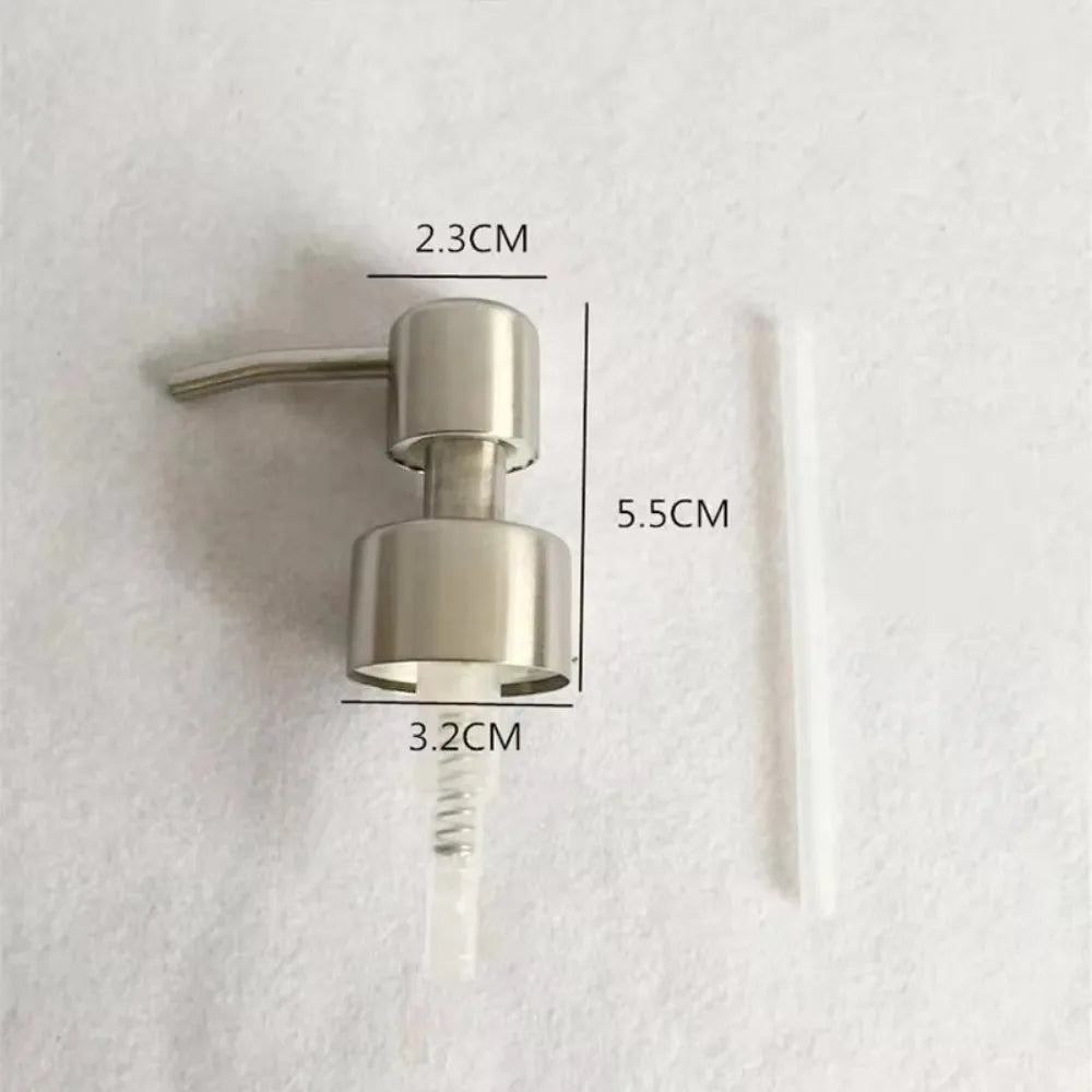 304 stainless steel soap pump head replacement for foam liquid soap and shampoo dispensers, fits 28/400 bathroom and kitchen dispensers.