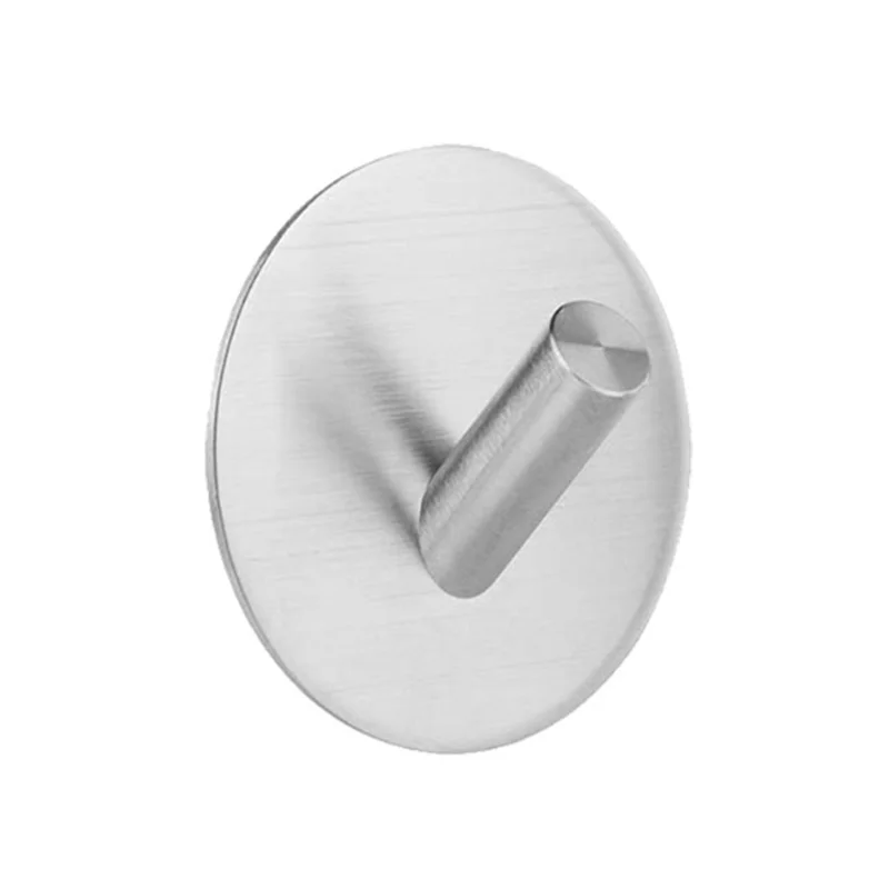 FanzyMarket stainless steel bathroom hardware set with towel rack, toilet paper holder, and hook in polished silver.