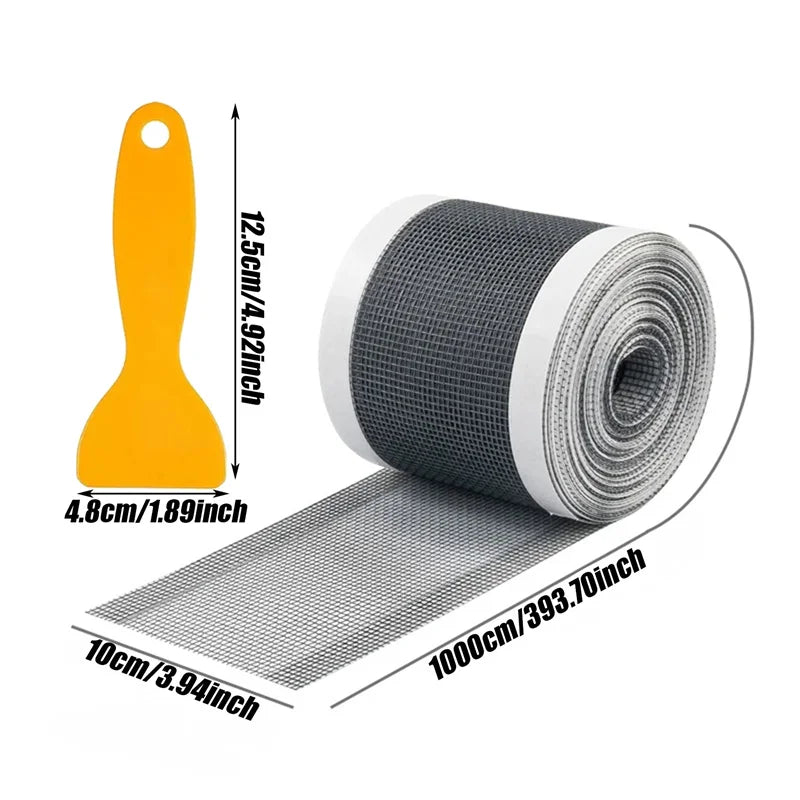 Gray cuttable self-adhesive drain hair catcher mesh filter for shower, bath, and kitchen sinks, multi-pack from FanzyMarket.