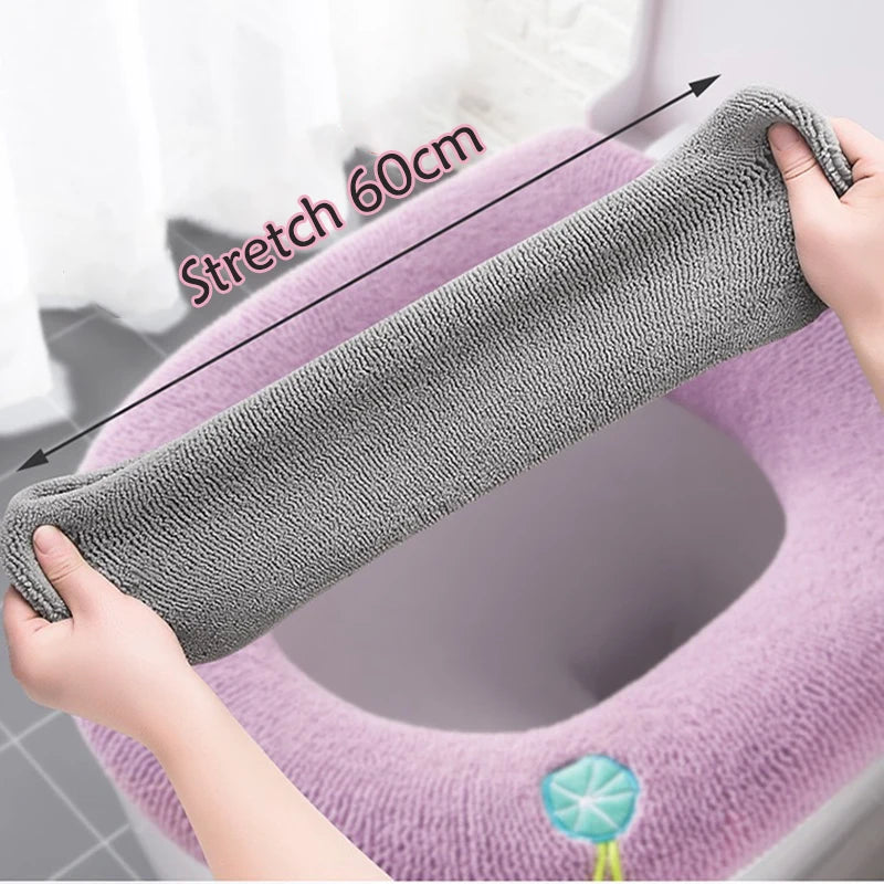 Soft Warm Closestool Mat, 30 cm (11.8 in) Toilet Lid Cushion