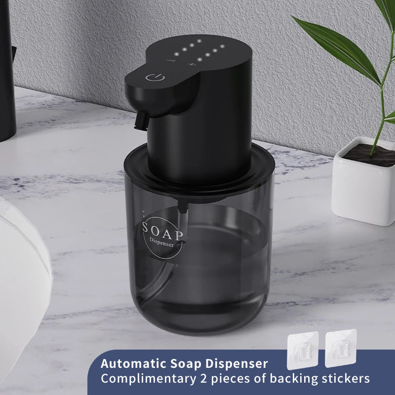 FanzyMarket wall-mounted automatic foam soap dispenser with touchless sensor, 400 ml capacity for bathroom use.