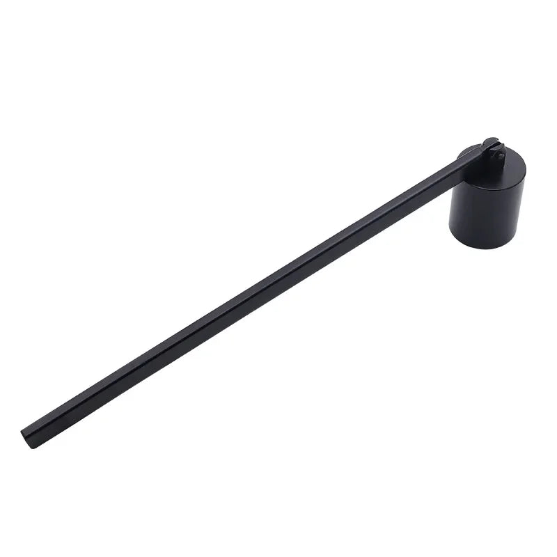 Black FanzyMarket candle snuffer and wick trimmer with tray, scissors, and hook, available in five style options for candle care.
