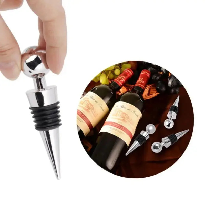 Set of 12 reusable plastic wine bottle stoppers with vacuum twist design, leakproof champagne and bar accessories by FanzyMarket