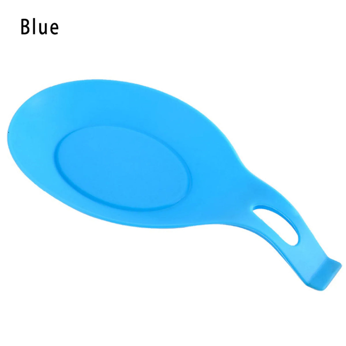 FanzyMarket heat-resistant silicone spoon rest and spatula holder, 19x10 cm, kitchen utensil organizer and chopstick tray, black.