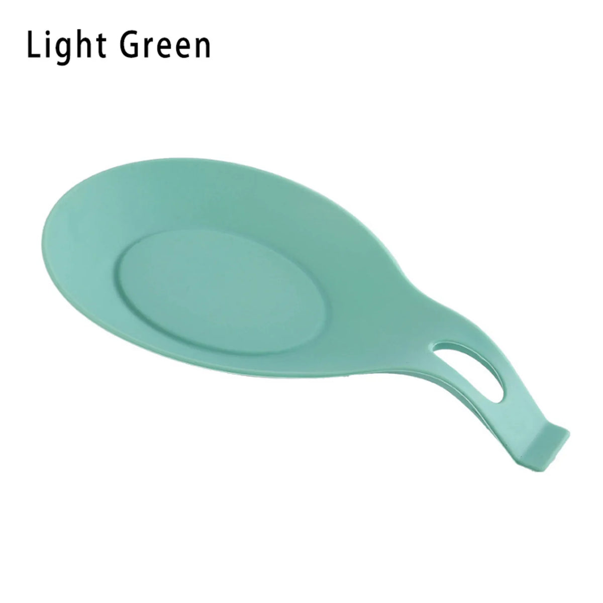 FanzyMarket heat-resistant silicone spoon rest and spatula holder, 19x10 cm, kitchen utensil organizer and pot holder.