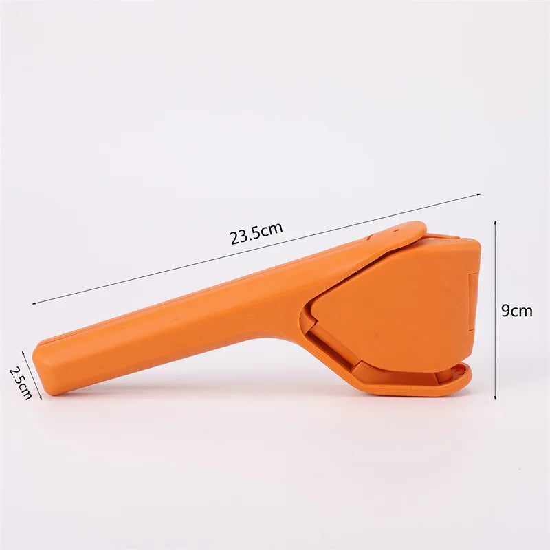 FanzyMarket manual lemon squeezer handheld citrus press for lemons, limes, and oranges, with ergonomic design for easy juicing.