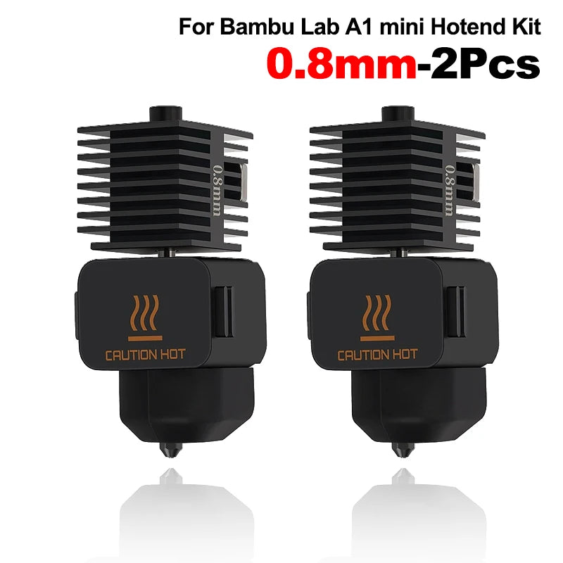 FanzyMarket 3D printer hotend kit with 0.2, 0.4, 0.6, 0.8mm nozzles and silicone brush for assembly replacement.