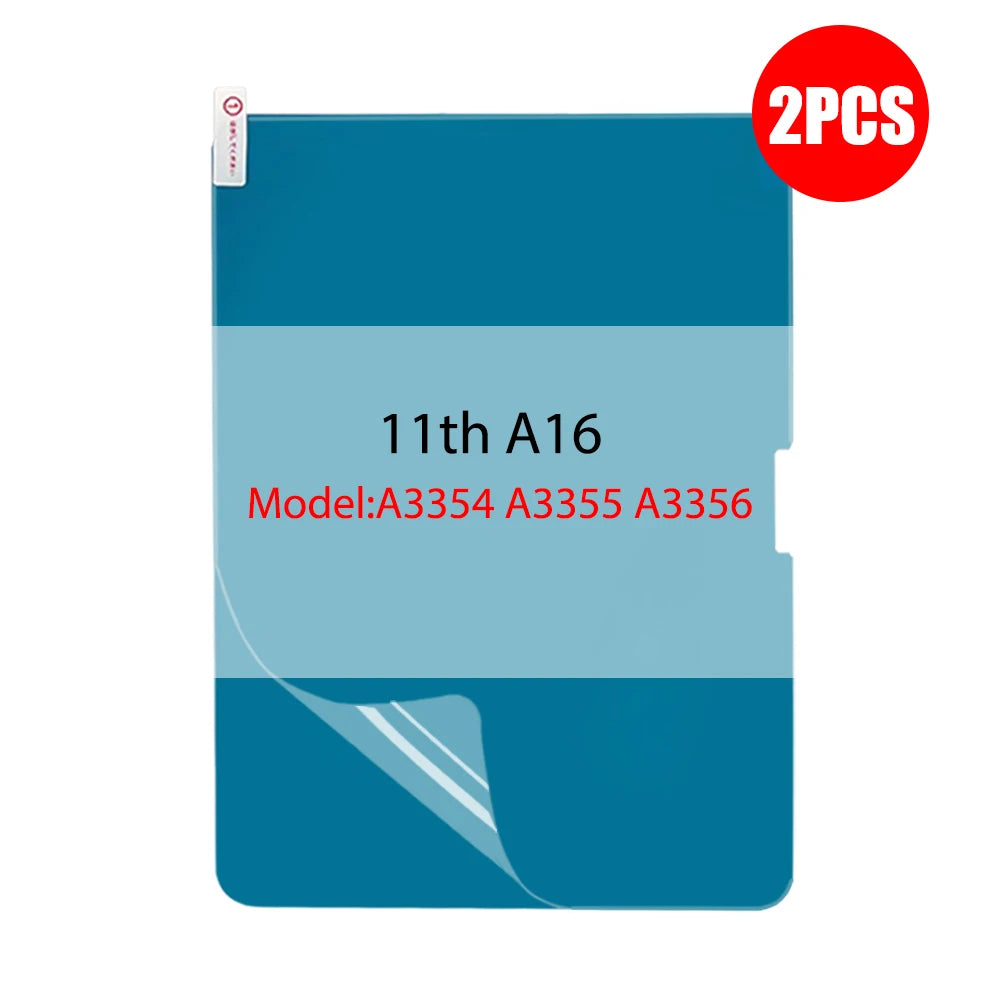 FanzyMarket Paper-Feel Matte Screen Protectors for 11-inch iPad, 2-pack, anti-glare PET film, no glass, suitable for tablet protection.