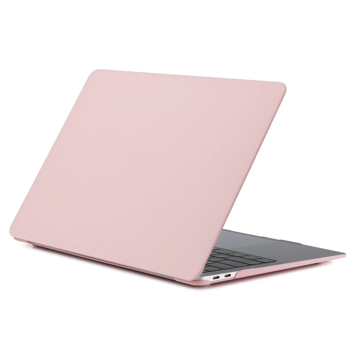 FanzyMarket matte frosted PVC laptop case for MacBook Pro 13/14/16 and MacBook Air 13/15, slim protective shell, white color.