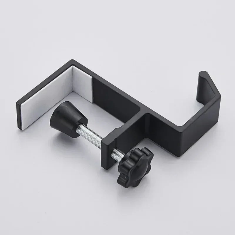 FanzyMarket adjustable desk edge hook for headset and backpack, punch-free design, suitable for gaming and home office desks.