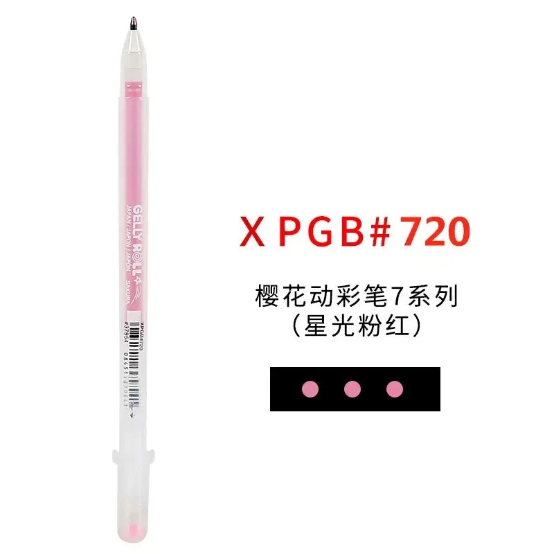 FanzyMarket white opaque gel pens 3-pack with fine 0.5mm, medium 0.8mm, and bold 1.0mm tips for journaling, art, and drawing.