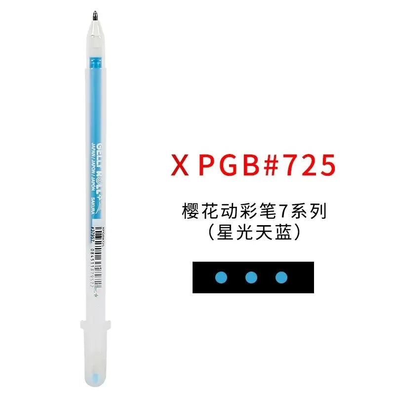 FanzyMarket white opaque gel pens 3-pack with fine 0.5mm, medium 0.8mm, and bold 1.0mm tips, ideal for journaling, art, and drawing.
