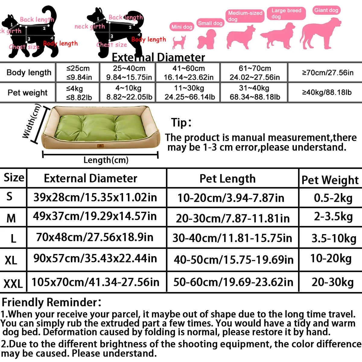 Large waterproof cooling dog and cat bed by FanzyMarket, removable washable pet mat with non-slip surface for all seasons.