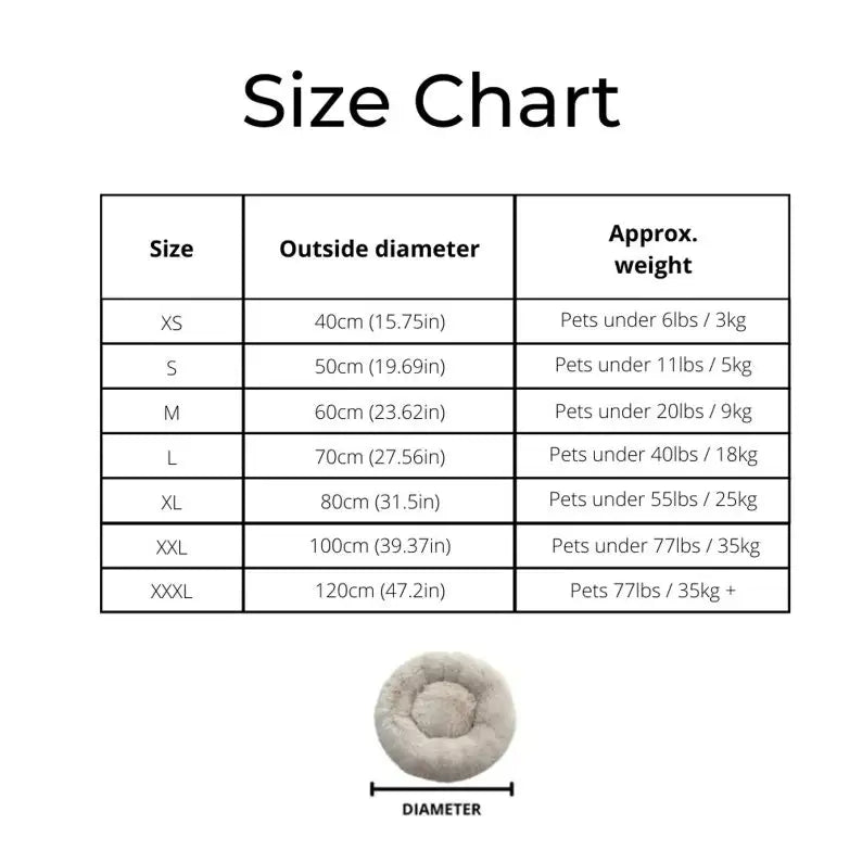 Pink orthopedic donut pet bed by FanzyMarket, soft plush round bed for dogs and cats, washable, calming anti-anxiety design.