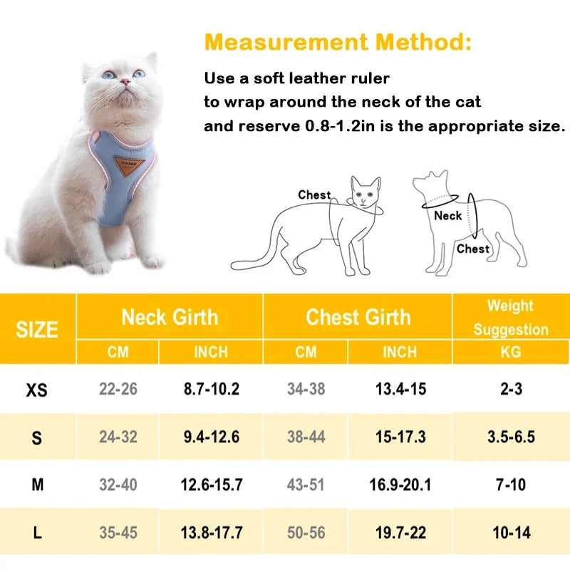 FanzyMarket breathable no-pull puppy harness and leash set for small dogs and cats, ideal for French Bulldog, Chihuahua, Poodle.