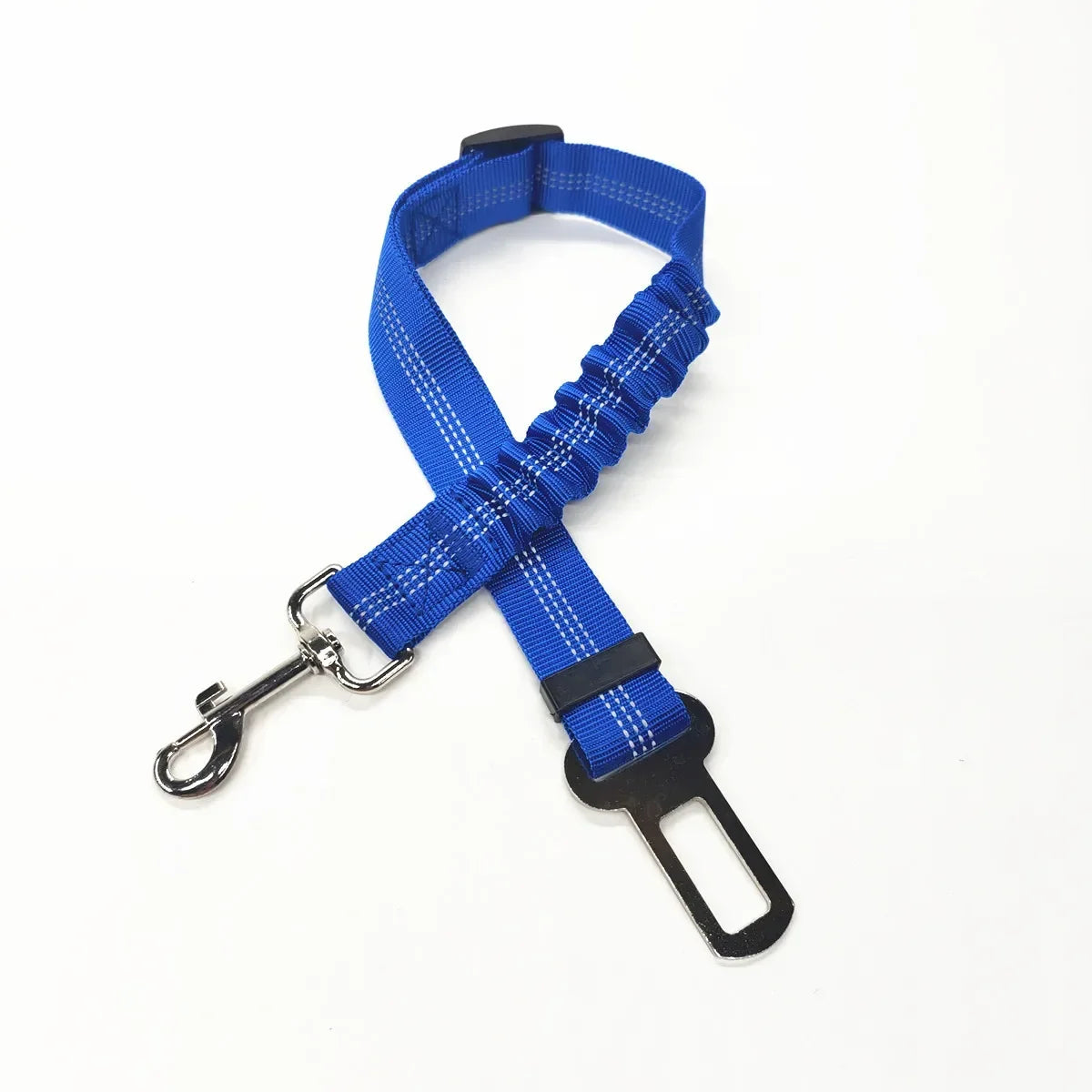 FanzyMarket adjustable nylon pet seat belt for dogs and cats, with quick-release clip, 17.7-28.3 inches safety restraint.