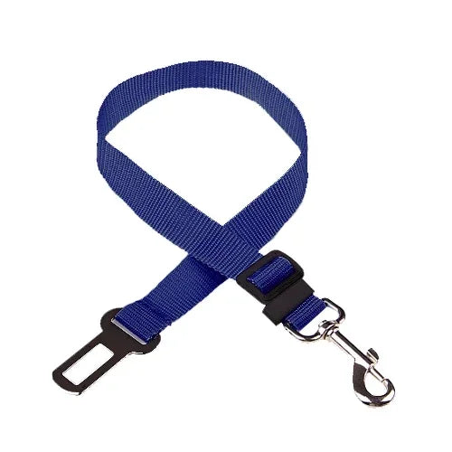FanzyMarket adjustable nylon pet seat belt for dogs and cats, with quick-release clip, suitable for 17.7 to 28.3 inches car safety restraint.