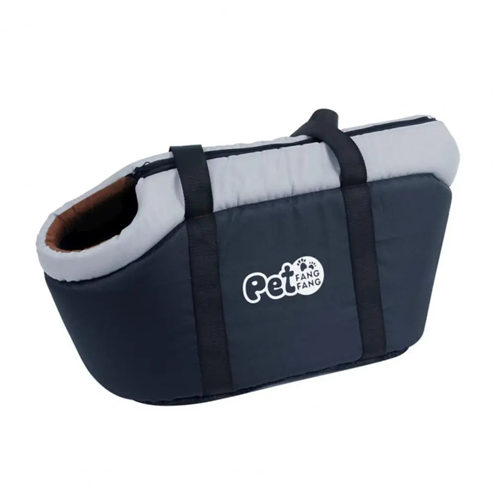 FanzyMarket soft-sided pet carrier tote for cats and small dogs, breathable adjustable fabric, suitable for pets up to 10 lbs.