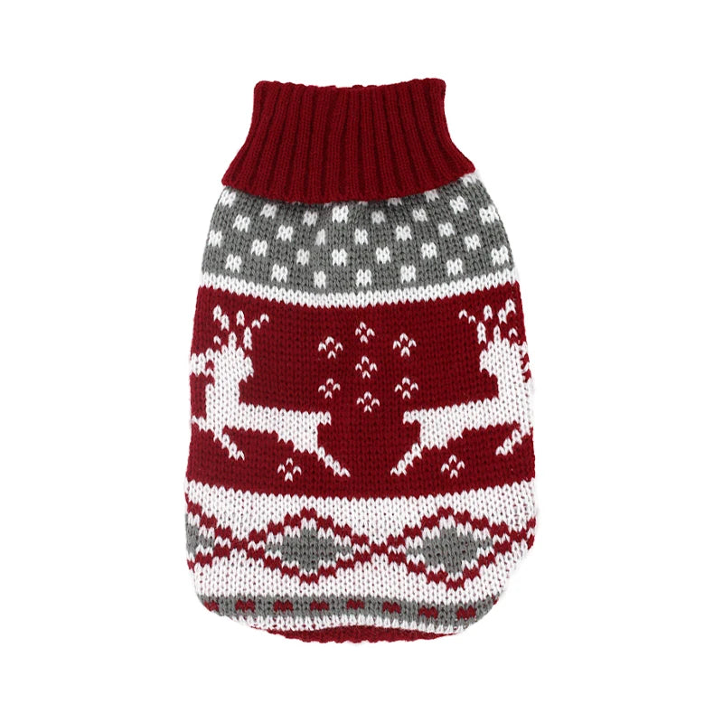 Warm knitted pet sweater from FanzyMarket for small and medium dogs and cats, suitable for Chihuahua, Yorkie, French Bulldog.