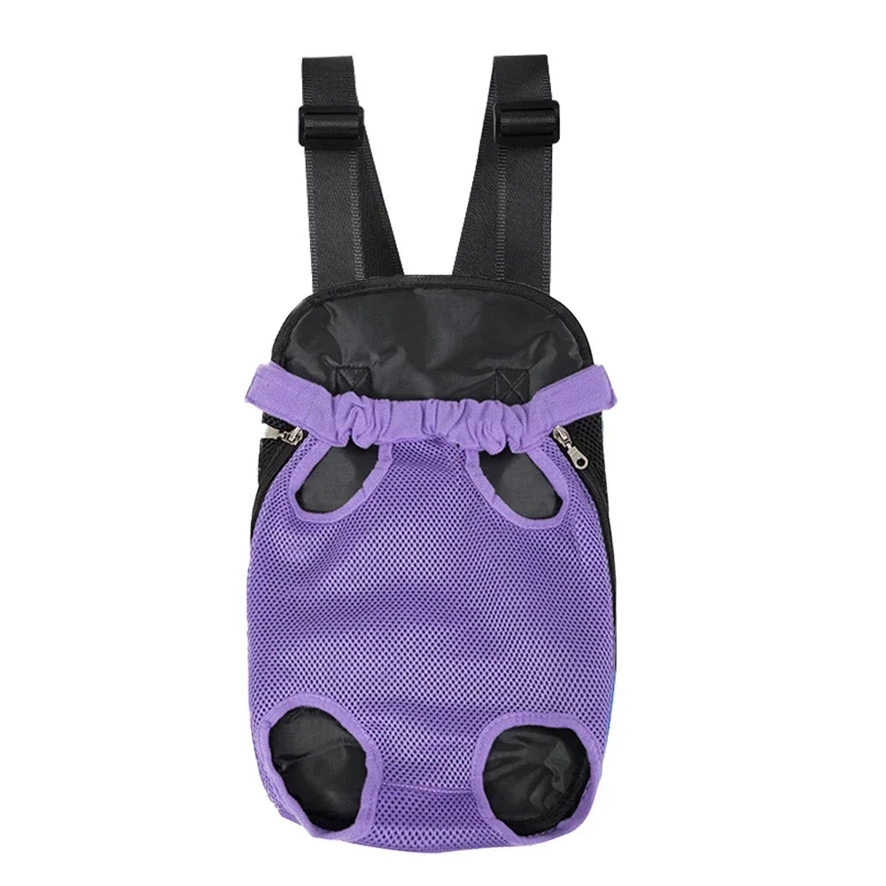 FanzyMarket breathable camouflage mesh dog carrier backpack for small dogs up to 22 lbs, adjustable and comfortable pet travel gear.