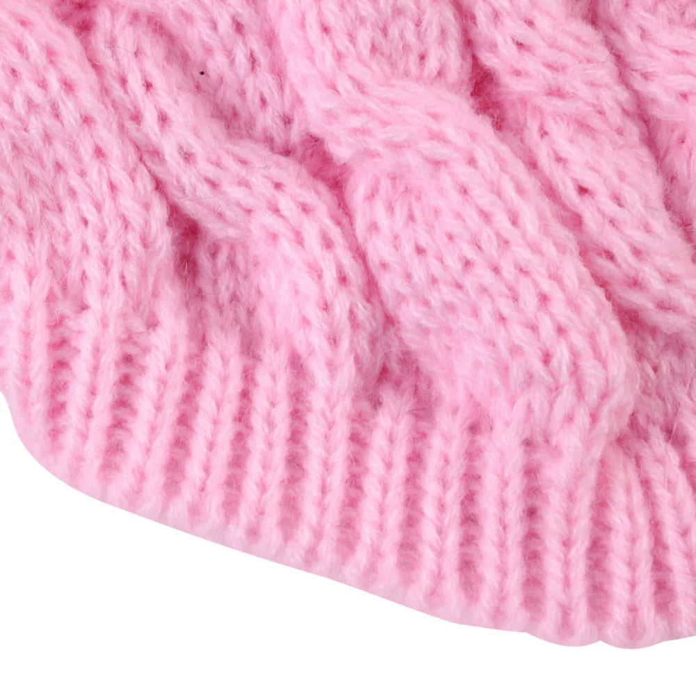 Small dog sweater knit pullover in wine red, cozy cable twist design, ideal for autumn and winter warmth for pets.