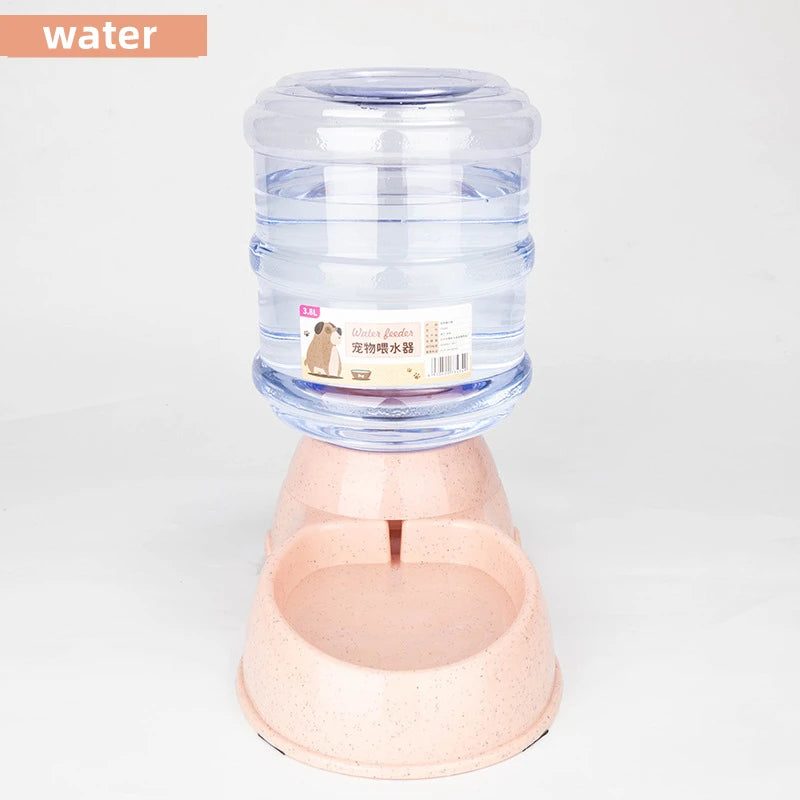Large capacity automatic pet food and water bowl for dogs and cats by FanzyMarket, featuring a sleek design and easy refill system.