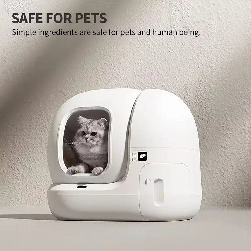 FanzyMarket odor eliminator cartridges for self-cleaning cat litter boxes, three-pack, compact 5x5x1 cm, pet grooming and hygiene.