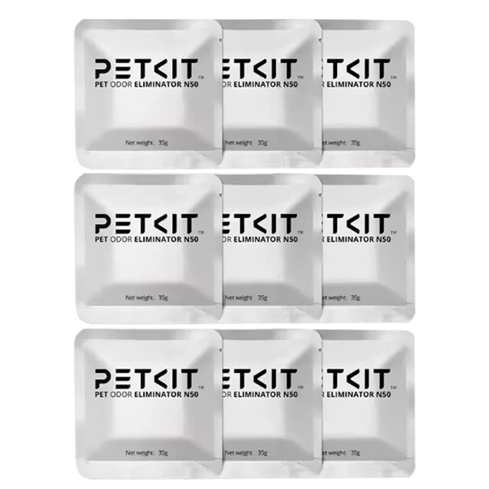 FanzyMarket odor eliminator cartridges for self-cleaning cat litter boxes, 3-pack, compact size, pet grooming and hygiene supplies.