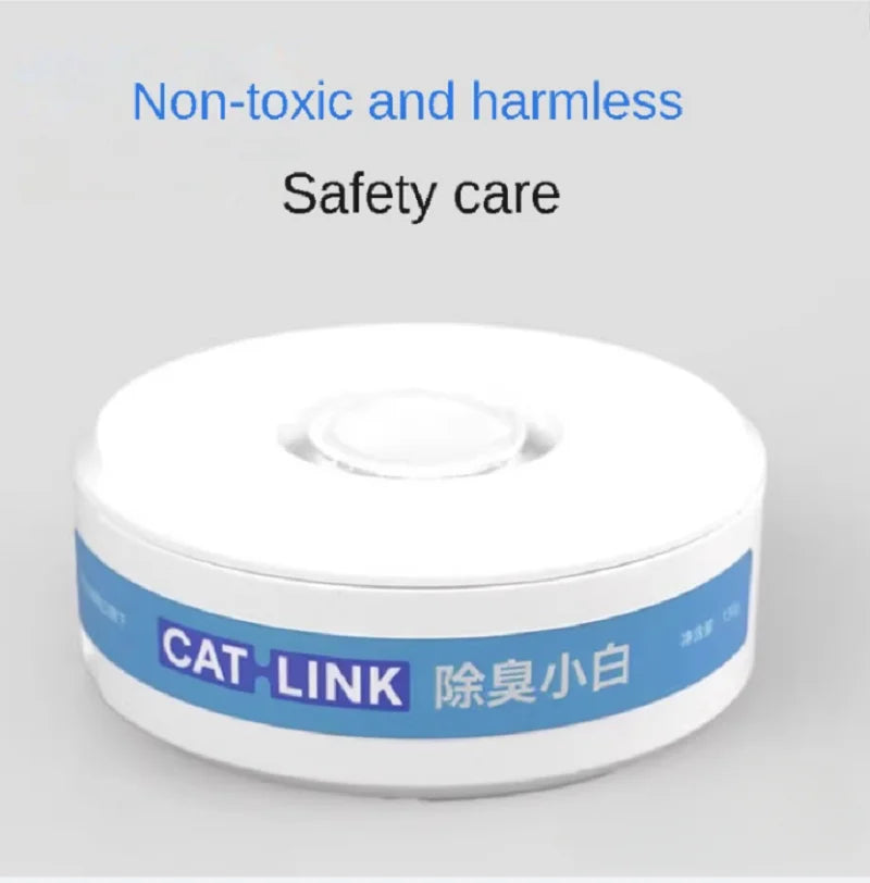 FanzyMarket white cat litter deodorizing gel with disposable bag for small self-cleaning litter boxes, pet grooming and hygiene supplies.