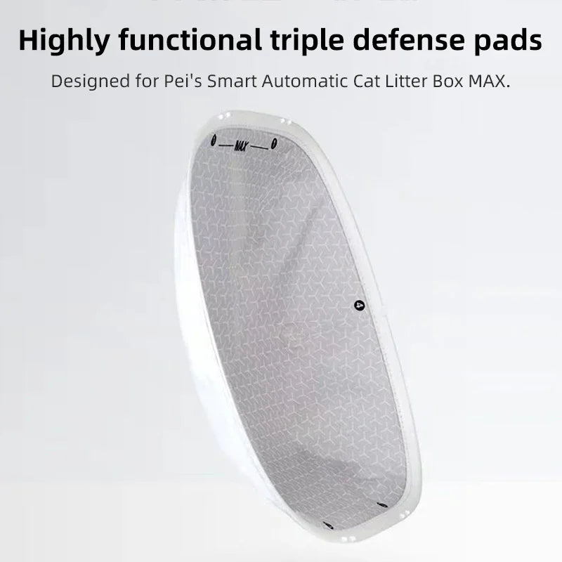 FanzyMarket detachable cat litter mat for automatic litter boxes, waterproof, scratch-resistant, non-stick pet toilet mat.