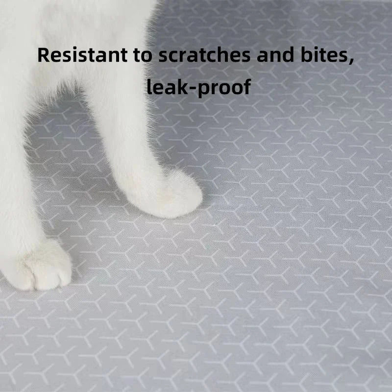 FanzyMarket detachable cat litter mat, waterproof, scratch-resistant, non-stick pet toilet mat designed for automatic litter boxes.