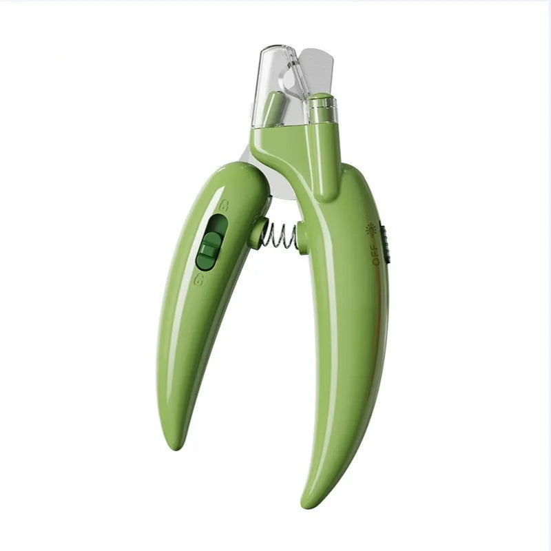 FanzyMarket cordless dog grooming clippers with 18mm wide blade, LED light, LCD display, and low-noise rechargeable pet paw trimmer.