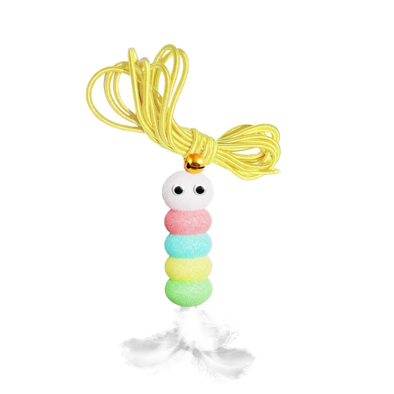 Rechargeable FanzyMarket interactive hanging door cat toy with automatic flying bird for hunting and stress relief.